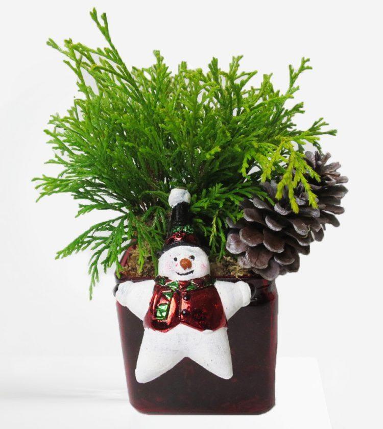 Golden Snowman Planter Flower Co.