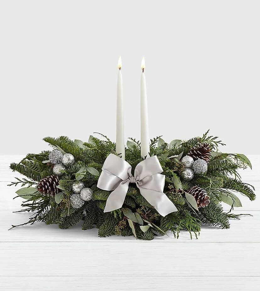 Holiday Evergreen Centerpiece
