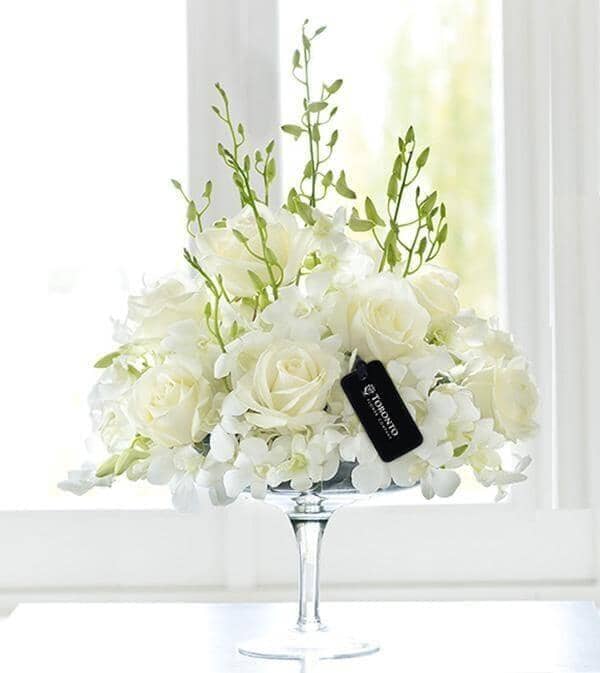 Luxury White Orchid and Rose Arrangement™