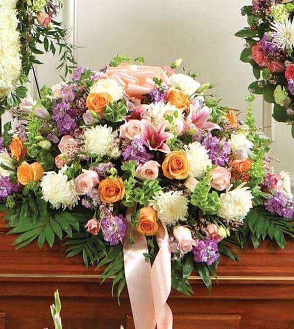 PASTEL CLASSICS CASKET SPRAY
