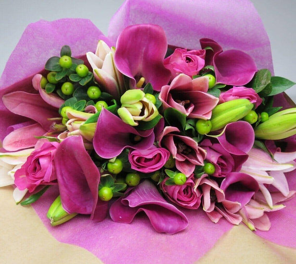 Favourite Pink Expressions™ Bouquet - Pink Roses, Callas and Lilies