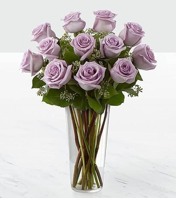 The FTD® Lavender Rose Bouquet - lavender roses, purple roses, mauve roses